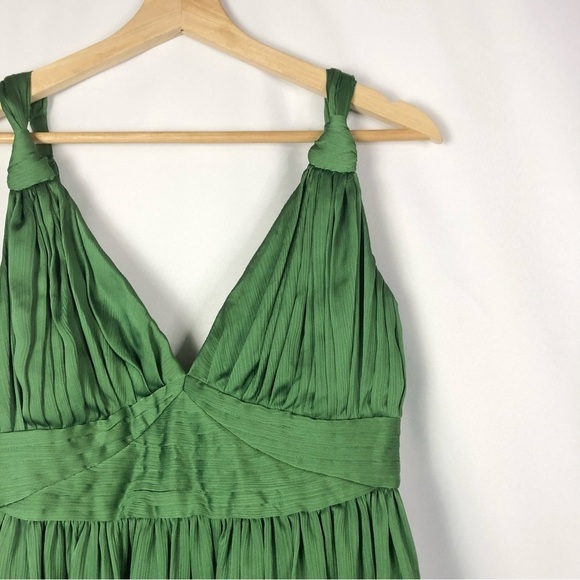 BCBGeneration Emerald Green Y2K Babydoll Mini Dress 4 - Picture 3 of 4